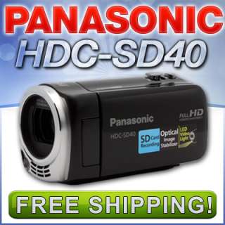Panasonic HDC SD40 High Definition Camcorder Gray   New 885170040205 