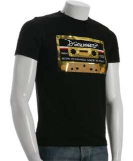 Squared black cotton Dsquared Cassette t shirt   