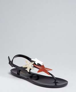 Yves Saint Laurent oltremare starfish embellished slingback sandals