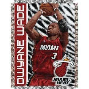  Dwyane Wade #3 Miami Heat NBA Woven Tapestry Throw (48x60 