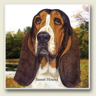 Basset Hound Tile Trivet  