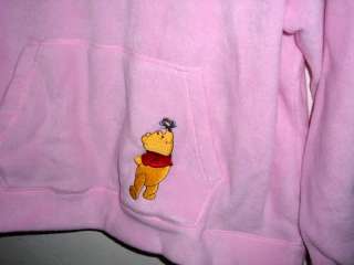 this is a darling hoodie nicely embroidered pink color machine 