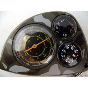   Compass, Thermometer, Map Distance Calculator (Km)
