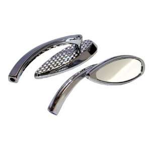  Mini Teardrop Chrome Mirrors for 1965 2012 Harley Models 