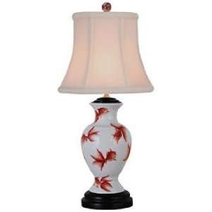  Goldfish Mini Vase Porcelain Table Lamp