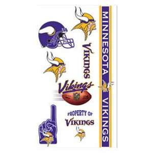 Minnesota Vikings Temporary Tattoos Easily Removed With Household 
