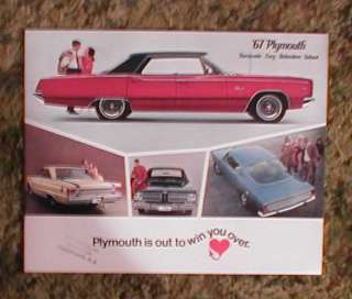 1967 Plymouth Barracuda Belvedere Fury Valiant brochure  