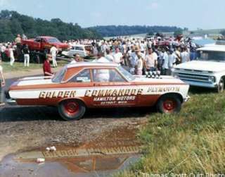 Golden Commando Plymouth 1964 65 NHRA Drag Decals c  