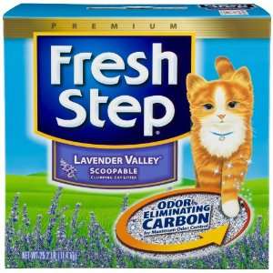   Step Scented Scoopable Cat Litter, Lavender Valley, 25.2 Pound Box