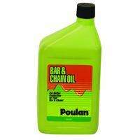 Poulan 1 Quart Bar/Chain Oil Formulated By The Logging Industry 952 
