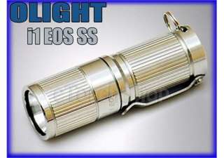 Olight i1 EOS SS Cree XM L LED 180LM 3Mo CR123A Mini Flashlight Key 