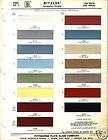 1964 BUICK AND BUICK SPECIAL PAINT CHIPS (DITZLER)