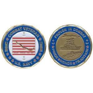  U.S. Navy Proven in Combat Combat Veteran Challenge Coin 