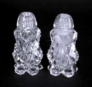 Salt & Pepper Shakers Cut Glass Formal  