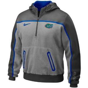  Nike Florida Gators Charcoal Elite Practice Quarter Zip Hoodie 