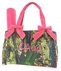 Personalized Diaper Bag Mossy Oak Pink Camouflage Camo Baby Tote 2pc 