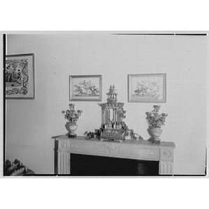   Howell, 41 E. 57th St. Clock frame, on mantel 1943