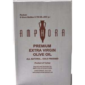   Premium Extra Virgin Olive Oil  6 pack 750 ml bottles in one package