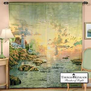 Thomas Kinkaid Curtains / Drapes   Sea of Tranquility 036326437459 