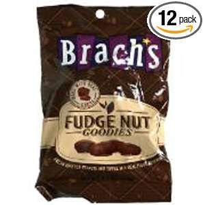 Brachs Fudge Nut Goodies, 6.5 Ounce Bags (Pack of 12)  