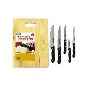  Knife Set With Cutting Board 