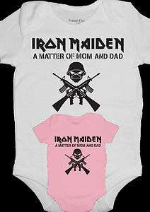 iron maiden baby onesie rock (a matter of mom and dad)  