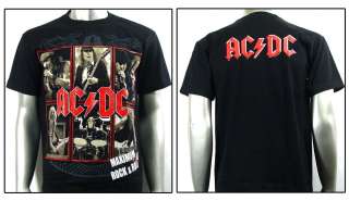 AC/DC Angus Young Rock & Roll Music Punk T shirt Sz XL  