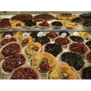  A Display Case Full of Fruit Pastries in a French Pastry 