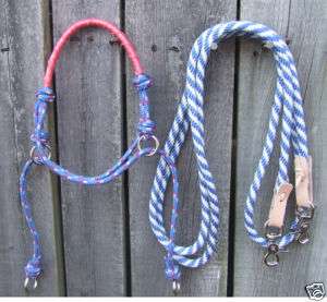 Fancy Nose Rope Bitless Bridle Indian Bosal Side Pull  