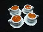 14 Mix Cups of Cappuccino/Tea Hot Dollhouse Miniatures Food Supply 