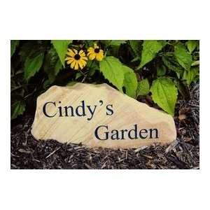  Small Carved Custom Engraved Stone Patio, Lawn & Garden
