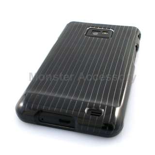 Black Stripe Hard Case Cover Samsung Galaxy S 2 i9100  