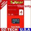 SanDisk 4GB Memory Stick MS Pro Duo Card New Retai