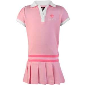   Saints Preschool Girls Pleated Sundress   Pink