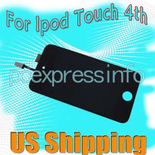FULL LCD+TOUCH SCREEN DIGITIZER FOR IPOD TOUCH 4TH 4G REPLACEMENT TOP 