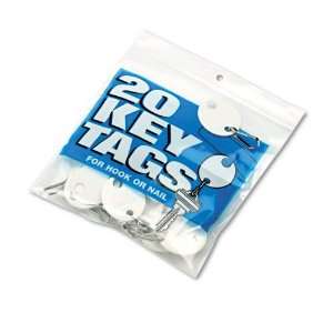 MMF Industries  Snap Hook Key Tags, Plastic, 1 1/4h 