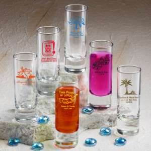 100 Personalized Cordial Shot Shooter Glass Glasses Wedding Favors 