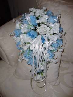 SILK BRIDAL BOUQUET   WEDDING PACKAGE @ $150.00   YOUR COLORS   FREE 