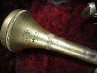 White KING Slide Trombone Silver 1910 1915 W/ Case ~  