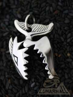 Lunarmall Silver 925 Shark , Fish Jewelry Pendant  