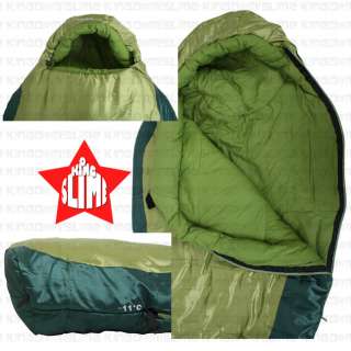 Outdoor Sleeping Bag 4 Season Winter Green Polyester  