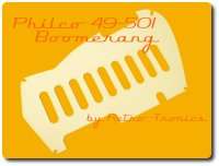 Reproduction Philco Boomerang 49 501 Reproduction Radio Back (White)