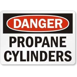  Danger Propane Cylinders Aluminum Sign, 10 x 7 Office 