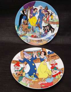 Snow White Plates First Edition & 50th Anniversary LOT 4 plates great 