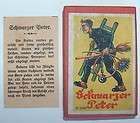 ANTIQUE 1930s GERMAN BLACK SCHWARTZ PETER CARD GAME WITH BOX