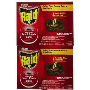  Raid Double Control Small Roach Baits, 12 ct 2 pack Patio 