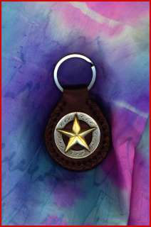 Western Decor Concho & Leather Key Fob PICK YER CONCHO  