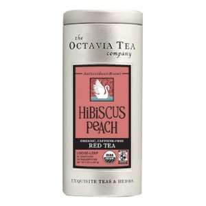 Octavia Tea Hibiscus Peach (Organic, Caffeine Free, Fair Trade Red Tea 