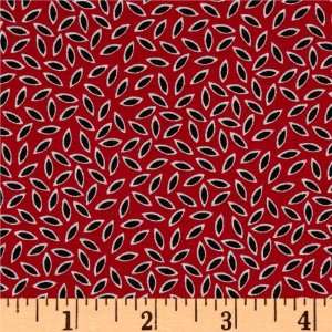    Wide Carnival Leaves Red Fabric By The Yard Arts, Crafts & Sewing