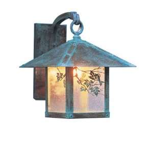 Evergreen Craftsman Outdoor Wall Sconce   12.875 inches tall Overlay 